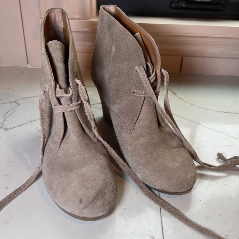 3 pairs of Suede Booties (size 9.5) - Picture 4 of 4